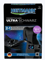 HEITMANN Ściereczki Ultra-Czarne 12 sztuk