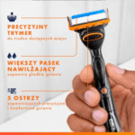 GILLETTE FUSION5 POWER 4szt WKŁADY - obrazek 3