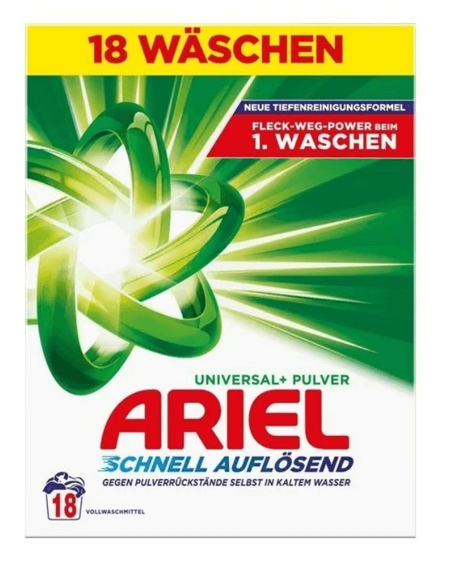 ARIEL Proszek do Prania Universal 18 prań/900g