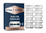 King C Gillette Double Edge, maszynka do golenia  + 15 szt żyletek - obrazek 4