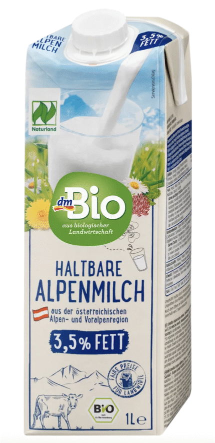 Mleko alpejskie UHT 3,5%, 1 l Bio