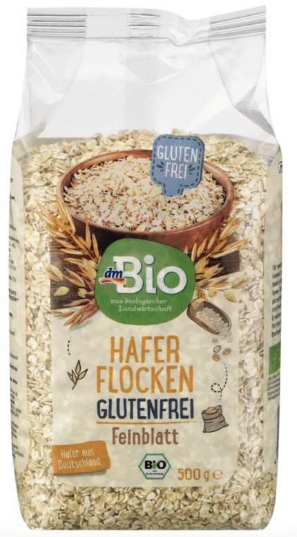 Płatki owsiane bezglutenowe, drobne, 500 g Bio