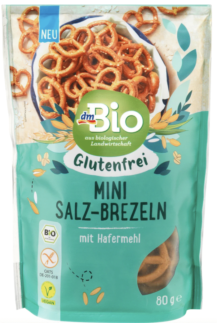 Owsiane precelki z solą, bezglutenowe, 80 g Bio - obrazek 1