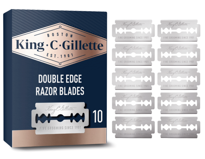 King C. Gillette Double Edge Żyletki do maszynki do golenia 10 sztuk - obrazek 1