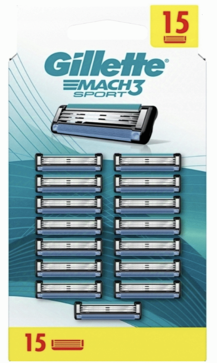 Gillette Mach3 SPORT Ostrza Wkłady Wymienne 15 szt. - obrazek 1