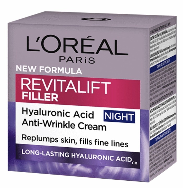 L'Oréal Paris Revitalift Filler [HA] krem anti-age na noc 50 ml - obrazek 1