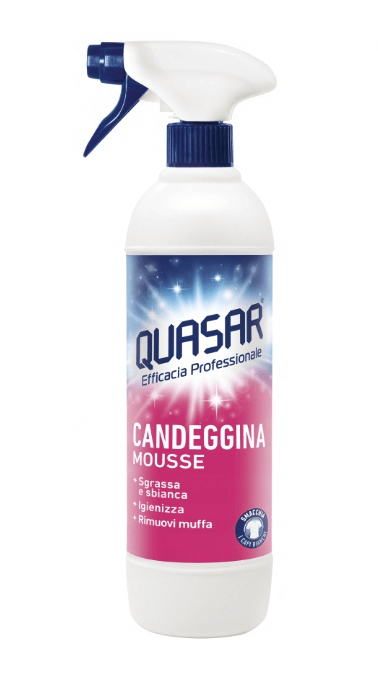 Quasar  odtłuszczacz z wybielaczem w sprayu pianka 580ml