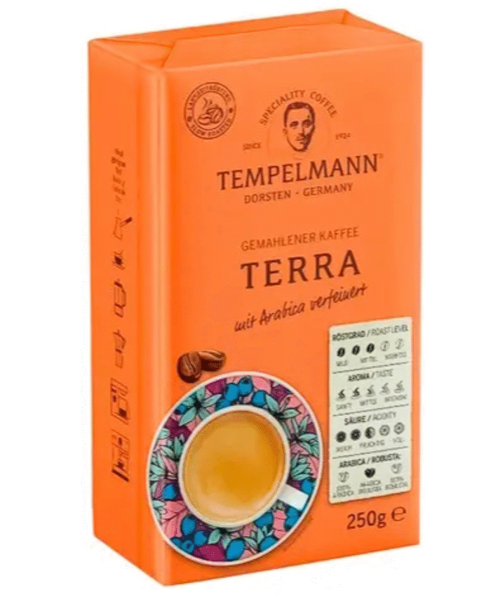 TEMPELMANN Terra Kawa Mielona 250g - obrazek 1