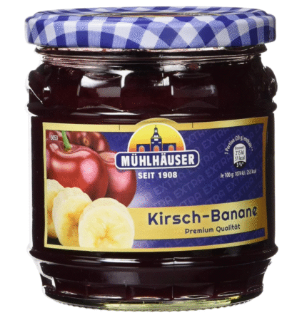 Dżem bananowy wiśniowy Mühlhäuser 450