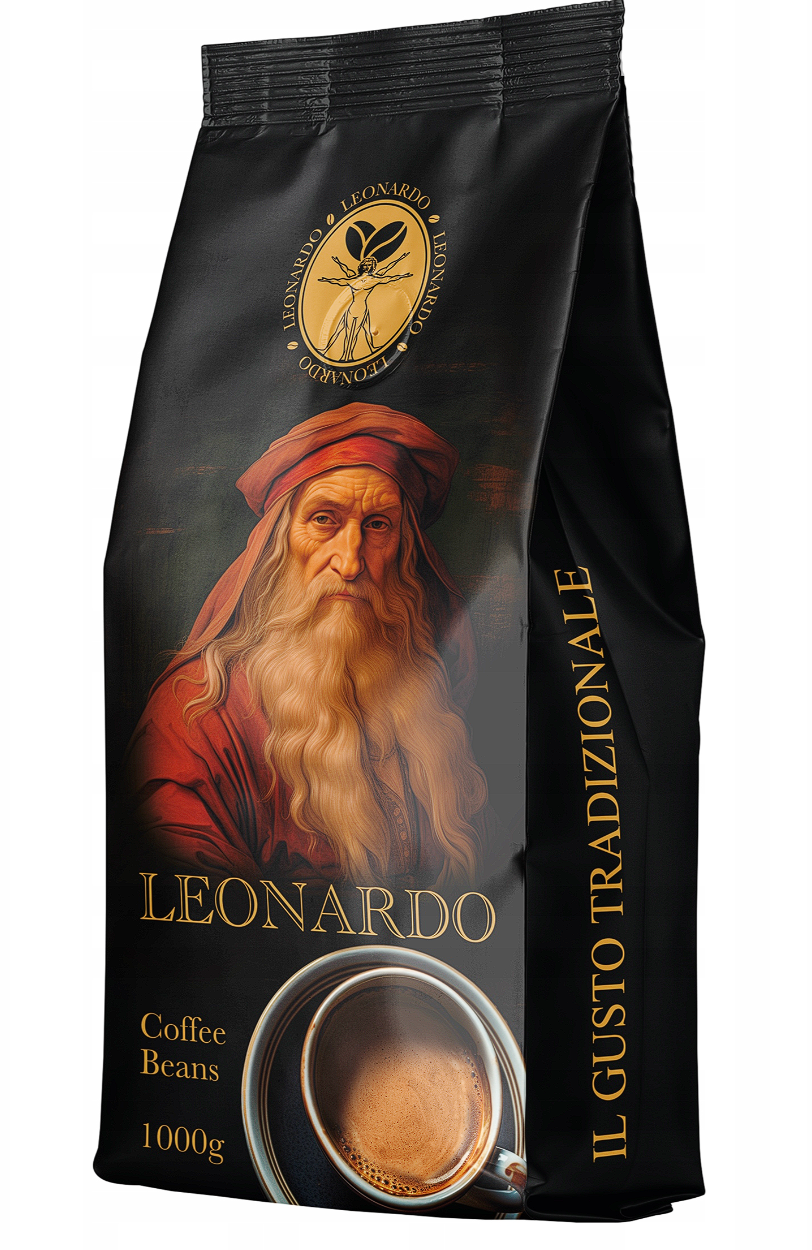 Kawa ziarnista Leonardo 1000g (arabica 70%-30% robusta)
