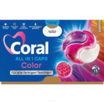 CORAL ALL IN ONE CAPS COLOR KAPSUŁKI DO PRANIA KOLORÓW 15szt - obrazek 2