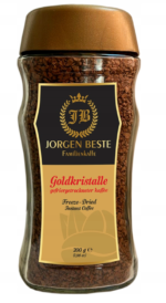 Kawa rozpuszczalna Jorgen Beste Goldkristalle 200g liofilizowana