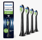 Philips  Sonicare Optimal White HX6064/88 końcówki  4 szt (Czarne)