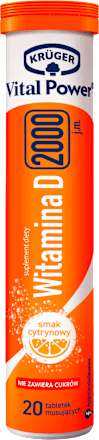 Suplement diety Witamina D Protect 2000 j.m., tabletki musujące, 20 szt.