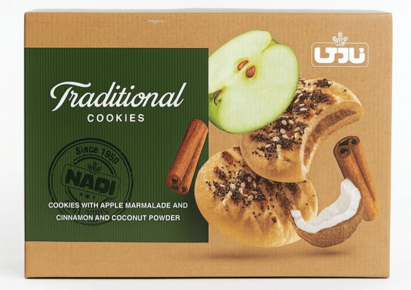 Ciastka irańskie z jabłkiem, cynamonem i kokosem Nadi 20szt