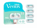 Gillette Venus PRO SMOOTH SENSITIVE 5-ostrzowe / 4SZT. - obrazek 2