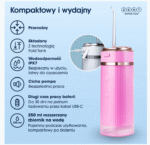 ZENT® Stream+ Irygator stomatologiczny do zębów Różowy - obrazek 2