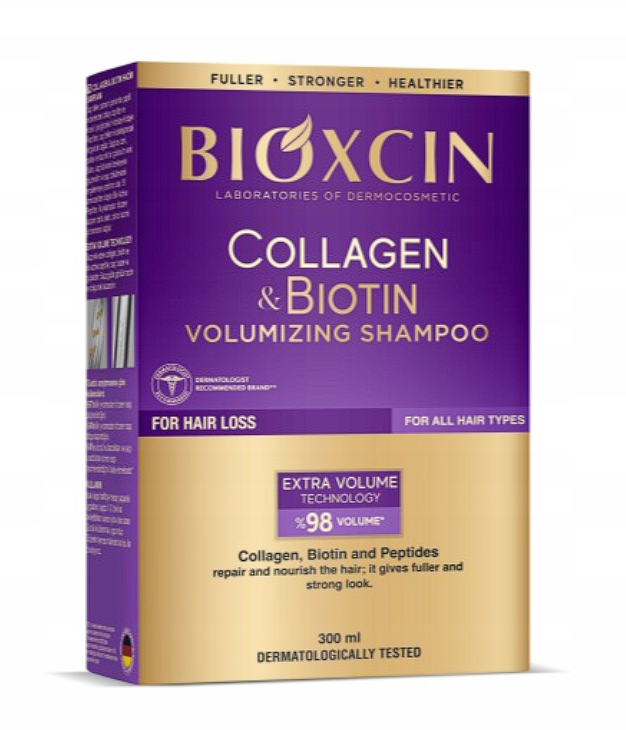 Bioxcin Collagen Biotin Szampon Objętość Wzmocnienie 300ml