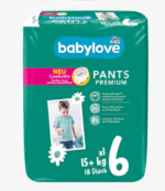 Pieluchomajtki Premium, rozmiar 6, XL, 15+ kg, 18 szt.