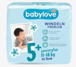 Pieluszki Premium, rozmiar 5+, juniorp . lus, 11-18 kg, 34 szt