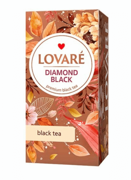Lovare Diamond Black CZARNA HERBATA 24 SZT