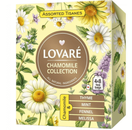 Lovare ziołowa liściasta herbata Assorted Chamomile 32 tor x 1,3g