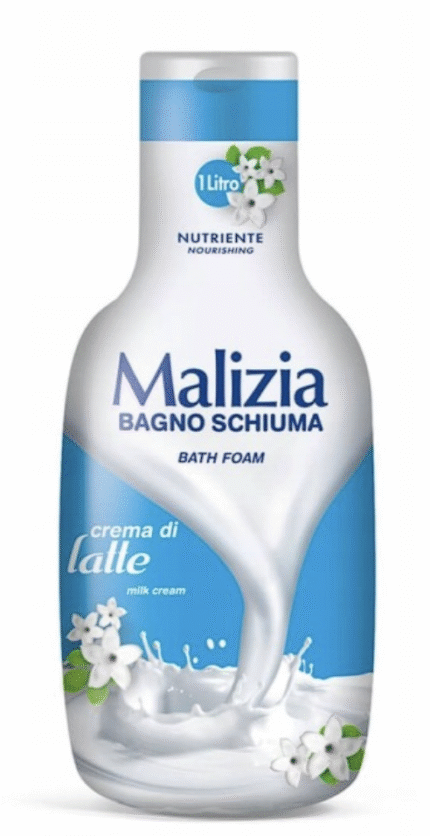 Malizia Bath Foam płyn do kąpieli Mleko 1000ml