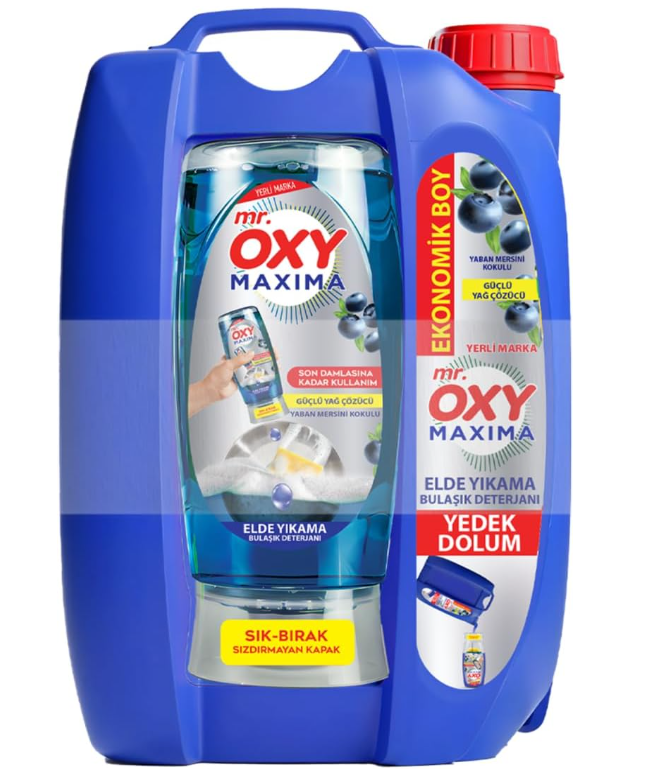 MR OXY MAXIMA Płyn do mycia naczyń Blueberry zestaw 4 L (3,5 L + 500 ml)