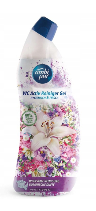 Ambi Pur White Flowers Żel do Czyszczenia Mycia Toalety WC 750 ml