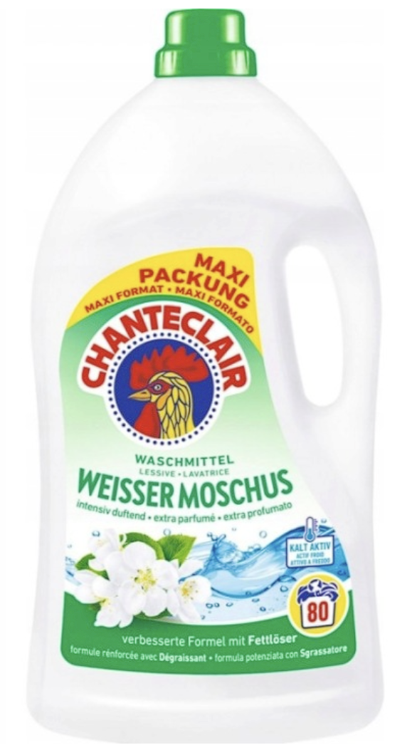 Chante Clair Płyn do prania UNIWERSALNY Muschio Bianco 3,6 l 80 prań