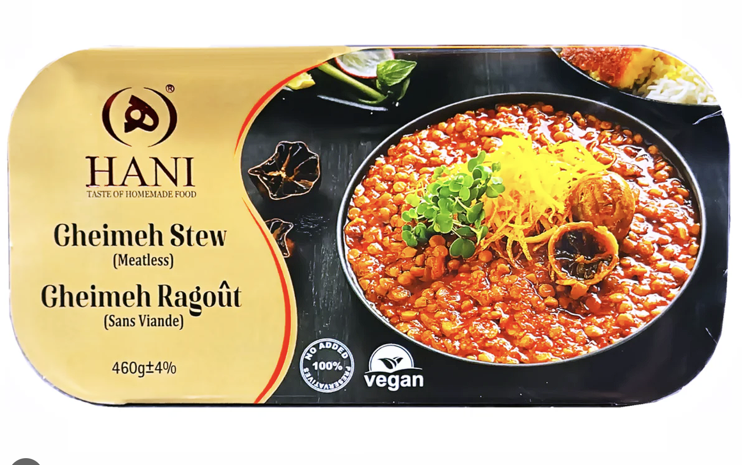 HANI Gheimeh Stew 460g – Perski Gulasz z Groszkiem i Limonką