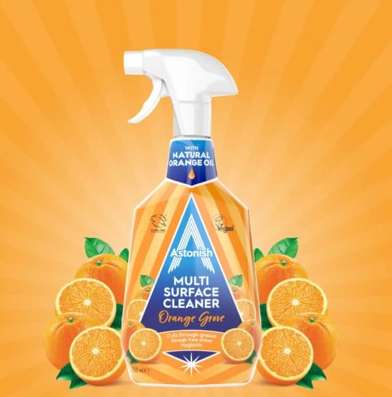 ASTONISH SPRAY  DO CZYSZCZENIA Z OLEJKIEM POMARAŃCZOWYM 750ML