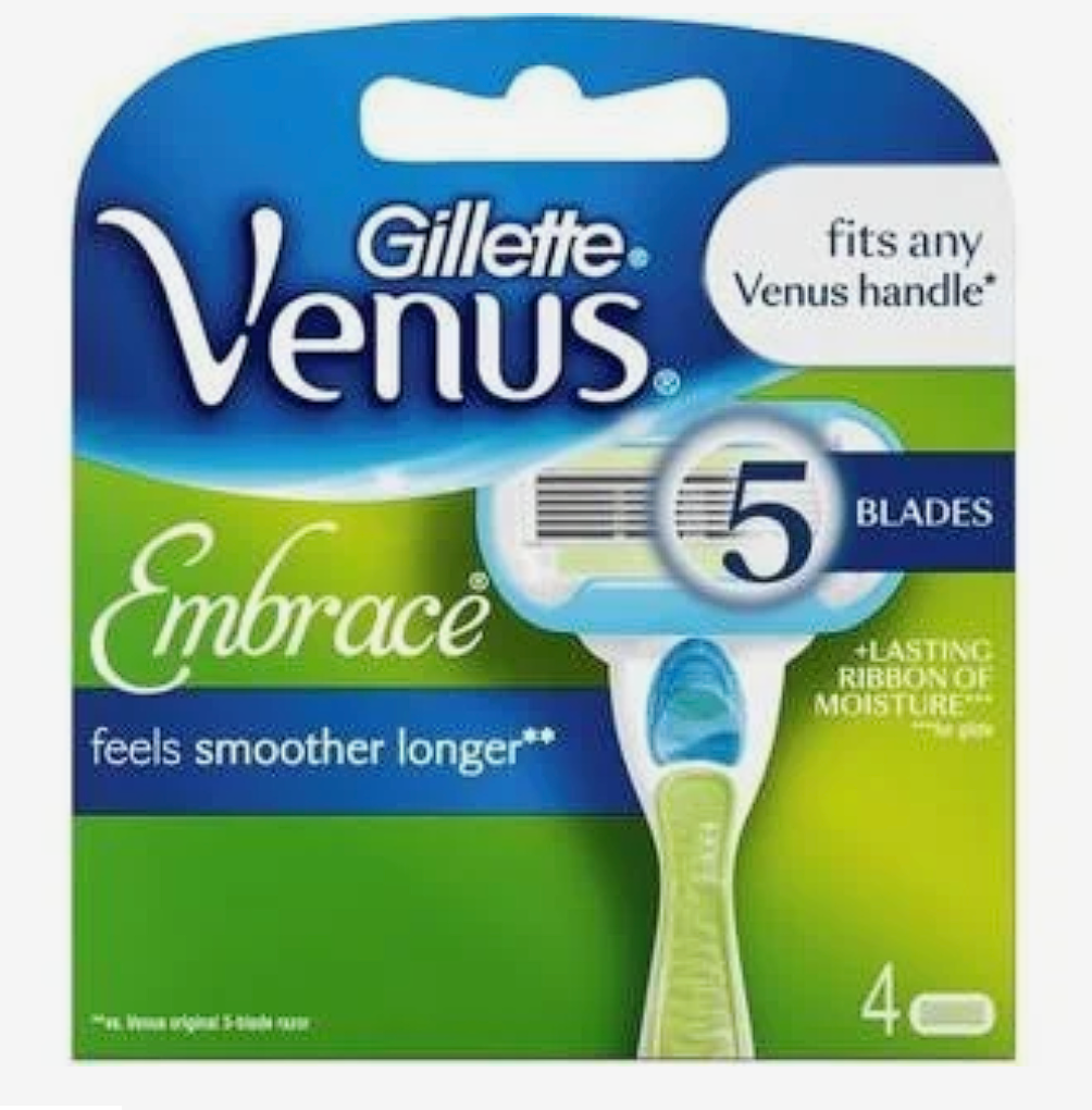 Gillette  wkłady - Venus Embrace Extra Smooth Blades 4 szt