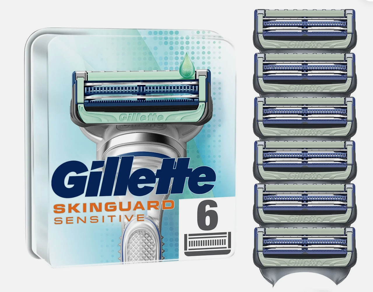 Wkłady do maszynki Gillette Skinguard Sensitive 6 sztuk