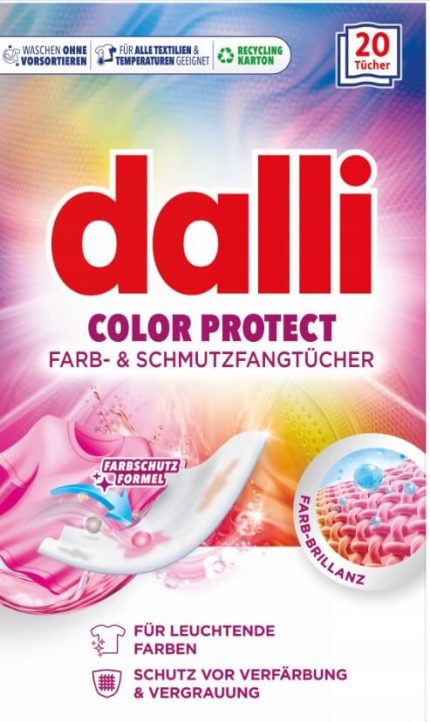 DALLI COLOR FARB-& SCHMUTZFANGTÜCHER  CHUSTECZKI WYŁAPUJĄCE DO PRANIA 20szt