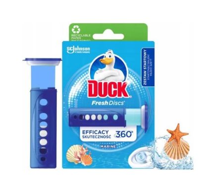 DUCK WC DISCS 36ML 6 SZT MARINE - KRĄŻKI ŻELOWE DO WC - STARTER
