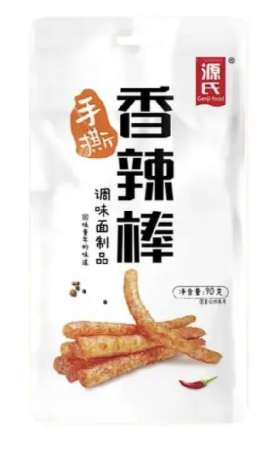 GENJI FOOD Latiao Spicy Sticks 90g –  Pikantna Przekąska Sojowa z Azji