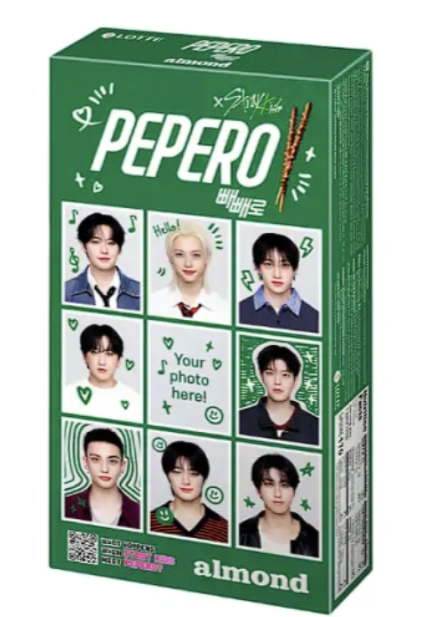 LOTTE PEPERO Almond x STRAY KIDS – Koreańskie Paluszki w Czekoladzie z Migdałami