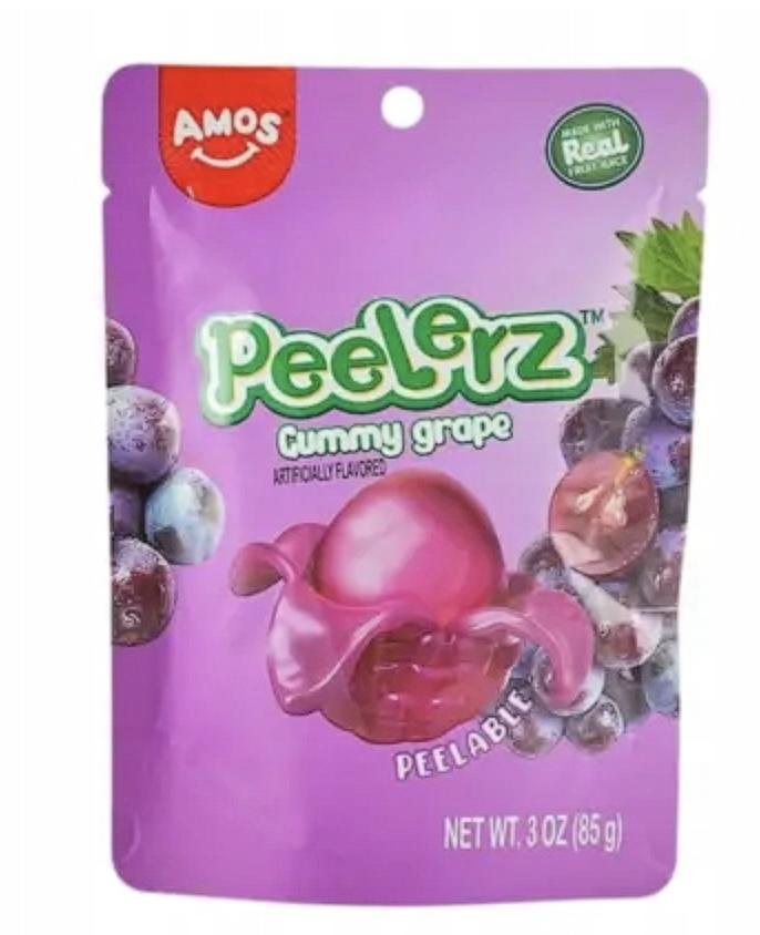 Żelki  Amos Peelerz Grape Peelable Gummy 65g