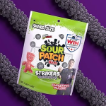 SOUR PATCH KIDS Strikers Black Raspberry 90g  Żelki Czarna Malina - obrazek 2